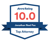 Avvo Rating 10.0 | Jonathan Neel Fox | Top Attorney