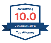 Avvo Rating 10.0 | Jonathan Neel Fox | Top Attorney
